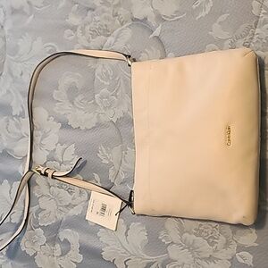 Calvin Klein Pebble Crossbody Bag White